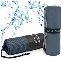 Ręcznik szybkoschnący z mikrofibry 180x100 szary