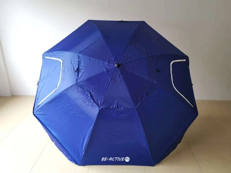 Parasol plażowy ogrodowy parawan namiot duży niebieski (O)