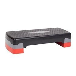 Step do aerobiku 2 stopniowy regulowany czarno-czerwony HMS AS003