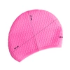 Czepek silikonowy na basen pływacki kąpielowy CPK03 kropla różowy