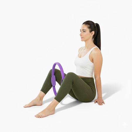 Obręcz do pilatesu jogi kółko do ćwiczeń ring Pretorians fioletowe