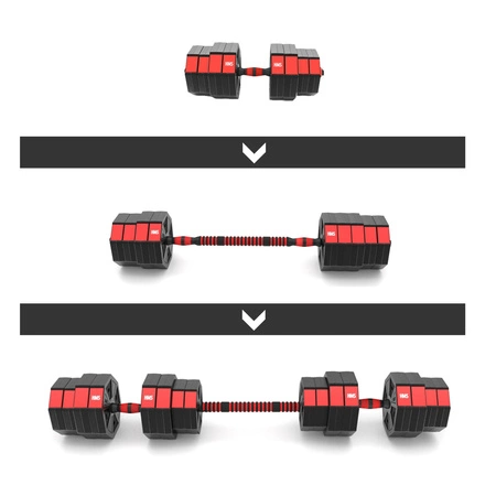 Zestaw hantle / sztanga kompozyt 40kg SGC40