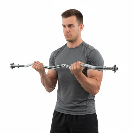 Sztanga / gryf lekko łamany 120cm / 25mm gwintowany