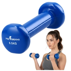 Hantelek żeliwny 0,5 kg winylowy Pretorians