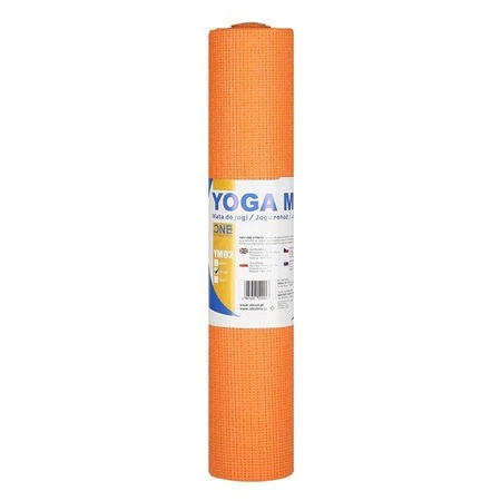 Mata fitness pomarańczowa PVC YM02 One Fitness