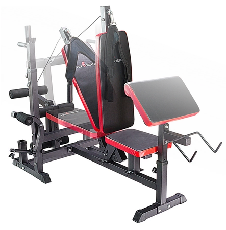 Ławka treningowa PH 20C pod sztangę, masywna - stojaki, modlitewnik