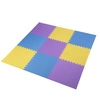 Mata puzzle MP10 yellow-blue-purple 9 elementów One fitness