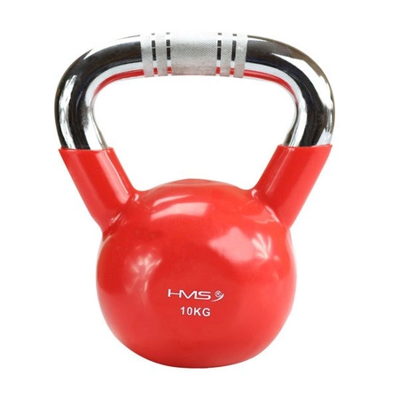 KETTLEBELL 10 KG ŻELIWNY KTC10 HMS CHROM RADEŁKOWANY