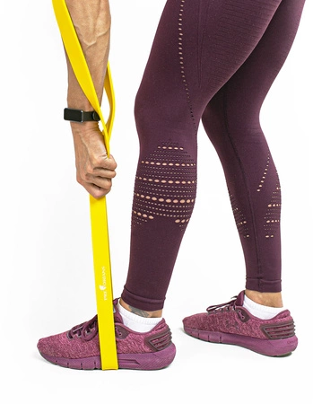 Guma fitness taśma 32mm 20-46kg żółta