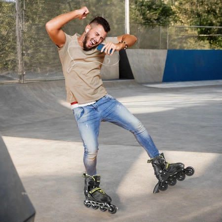 Łyżworolki NA11002 Nils Extreme czarno-żółte roz. L