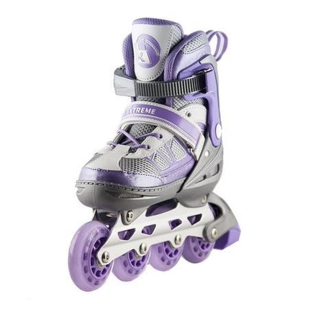 ROLKI NILS EXTREME NA0328 A regulowane 34-37 fioletowe M