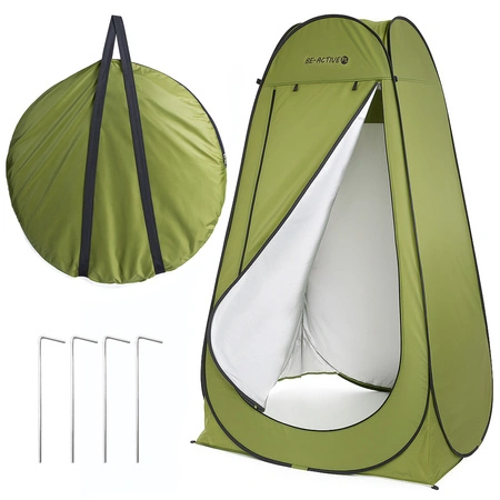 Namiot turystyczny przebieralnia prysznic toaleta zielony