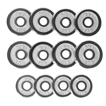Zestaw hantli, hantle 2 x 7.5kg walizka HMS STC15