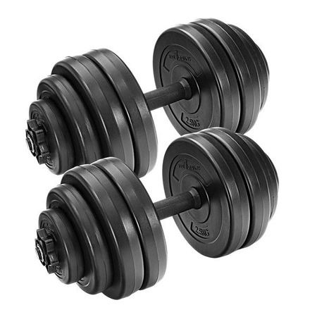 Hantle 2x15 kg gryfy obciążenia zestaw hantli
