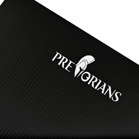 Mata gruba do ćwiczeń (1,5 cm) NBR Pretorians czarna