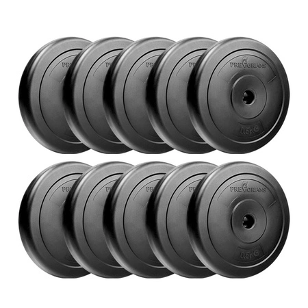 Hantla 5kg gryf obciążenia 1X45CM HOLL+10X OBC.0,5KG