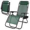 Leżak ogrodowy plażowy składany Zero Gravity - zielony