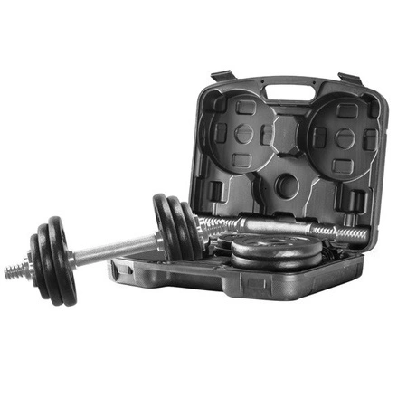 Zestaw hantli, hantle 2 x 10kg walizka HMS ST20