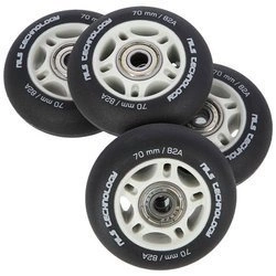 Zestaw pu 80x24 82a czarne matowe (4 szt.)+ łożyska abec-9 (8 szt.) nils extreme