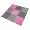 Mata puzzle MP10 pink-grey 9 elementów One fitness