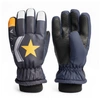 Rękawiczki pięciopalczaste ortalionowe ciepłe grube dla chłopca rękawice narciarskie granatowe