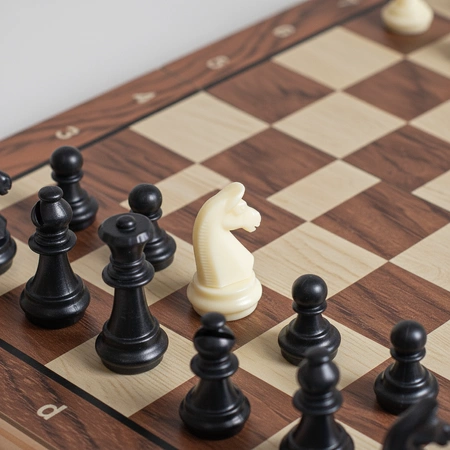 Gra 3w1 szachy warcaby backgammon magnetyczne drewniane