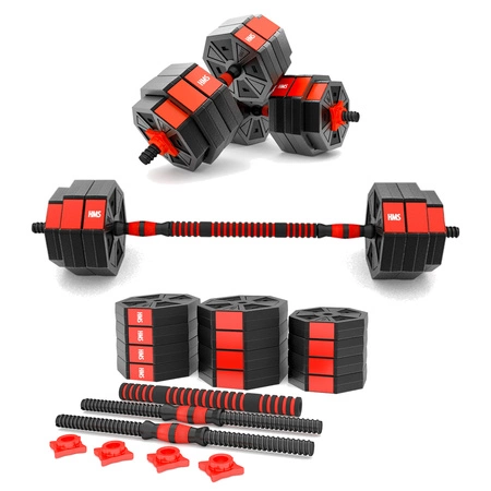 Zestaw hantle / sztanga kompozyt 30kg SGC30