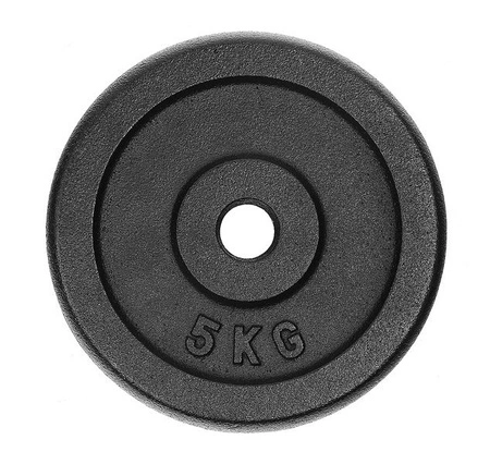 Obciążenie żeliwne 5kg krążek talerz otwór 26 mm