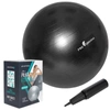 Piłka gimnastyczna anti burst 65 cm czarna Pretorians z pompką