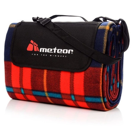 KOC PIKNIKOWY METEOR 180x200cm CZERWONA KRATA KOD PRODUKTU: 77107