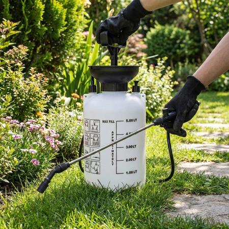 Ręczny opryskiwacz ogrodowy ciśnieniowy 5L - precyzyjny i wygodny