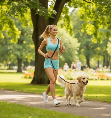 Smycz regulowana 5m dla psa przepinana długa taśma treningowa