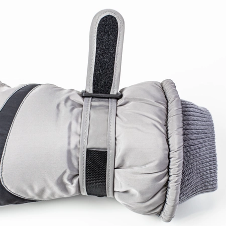 Rękawiczki narciarskie zimowe na snowboard narty M/L szare