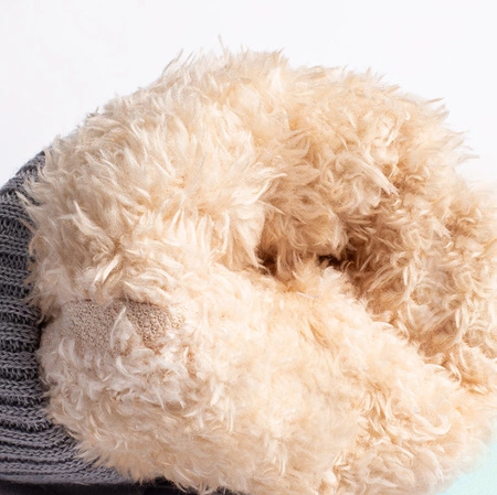 Rękawiczki ortalionowe ciepłe grube dla chłopca rękawice narciarskie błękitne