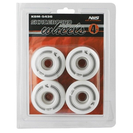 KÓŁKA DO DESKOROLKI NILS EXTREME KD5436 BIAŁE 54x36mm (4szt.)
