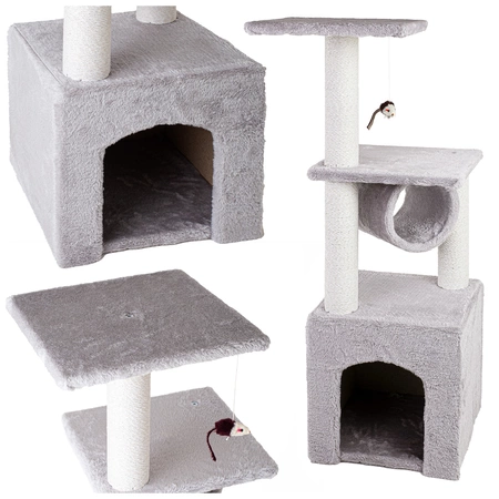 Drapak dla kota wieża tunel domek 3 - poziomowy