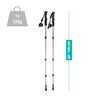 Kije trekkingowe do chodzenia kijki nordic walking srebrne 2szt.