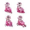 ŁYŻWY ROLKI NH0320 A SET 4W1 ŁYŻWOROLKI NILS EXTREME RÓŻOWE ROZM. M 35-38