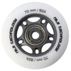 Zestaw pu 70x24 82a białe matowe (4 szt.)+ łożyska abec-9 (8 szt.) nils extreme
