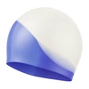 Czepek silikonowy na basen pływacki kąpielowy CP7 biało niebieski