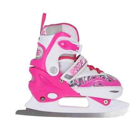 Łyżwy/rolki 2w1 NF10927A ciemno różowe L Nils Extreme