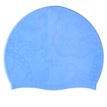 Czepek pływacki silikonowy niebieski F224 Nils Aqua