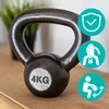 Kettlebell 4kg żeliwny BA-KCZ04 Pretorians