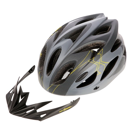 Kask ochronny do jazdy na rowerze rolkach szaro-czarny rozmiar L Nils Extreme MTW291