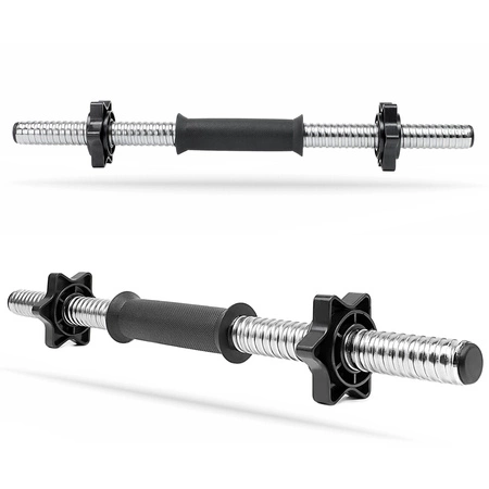 Zestaw do ćwiczeń 30kg - ze sztangą / gryfem prostym 150 cm, nakładem obciążeń i hantlami