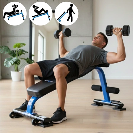 Ławka treningowa skośna do ćwiczeń mięśni brzucha