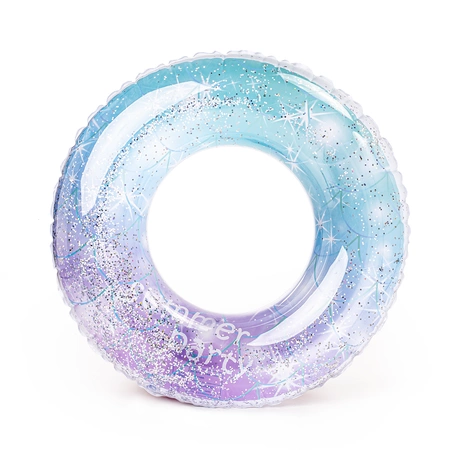 Koło dmuchane do pływania gwiazdy z brokatem 80cm materac nad wodę basen dla dzieci