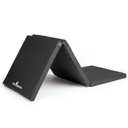 Materac gimnastyczny składany do ćwiczeń 180x60x5 czarny