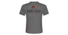 T-SHIRT - Z NADRUKIEM (REAL GREY) - rozm. S - op.1szt.