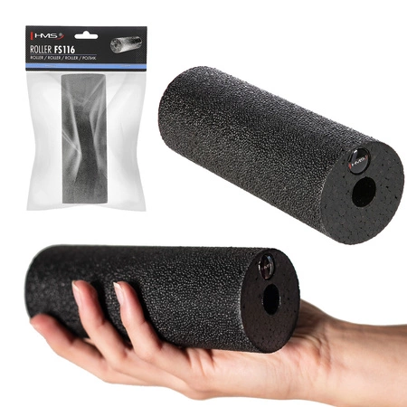 Wałek/roller do masażu 15cm FS116 black HMS
